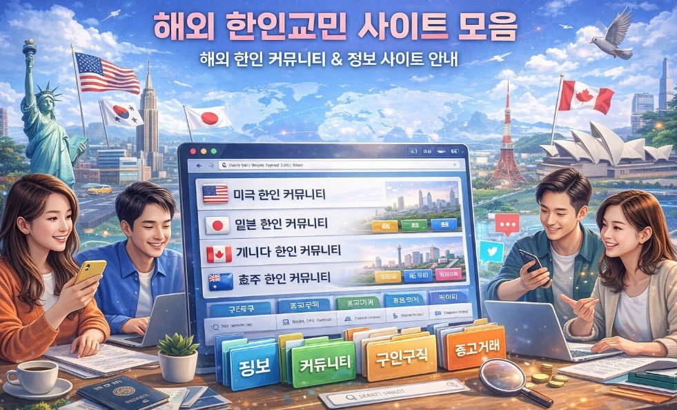 해외 한인교민 사이트 모음 및 한인 커뮤니티 정보 안내 이미지
