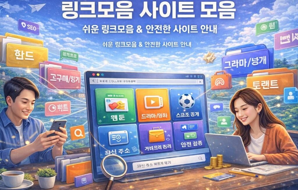 링크모음 사이트 모음 최신 인기 사이트 주소 안내 이미지