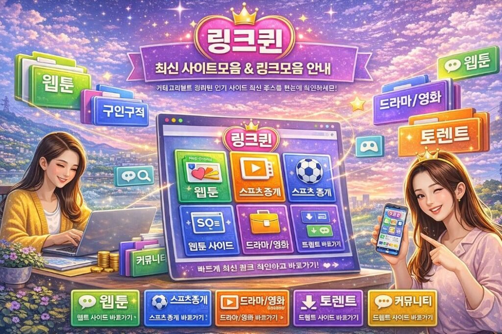 링크퀸 사이트모음 링크모음 안내 이미지